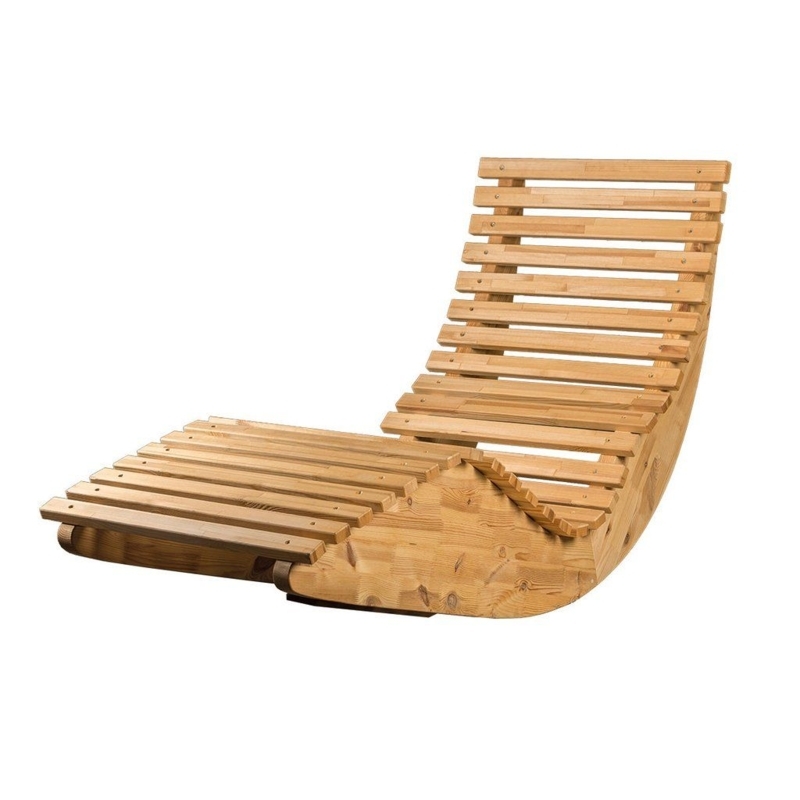 Ergonomic Wooden Sauna Relaxing Chair