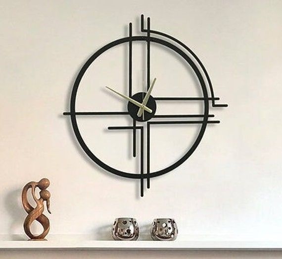 Farmhouse Wall Clock, Rustic Wall Clocks, Rustic Walls, Metal Wall ...
