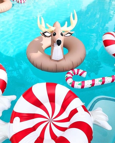 Festive Christmas Pool Floats for Summer Fun