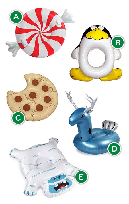 Festive Holiday Pool Floats for Seasonal Fun