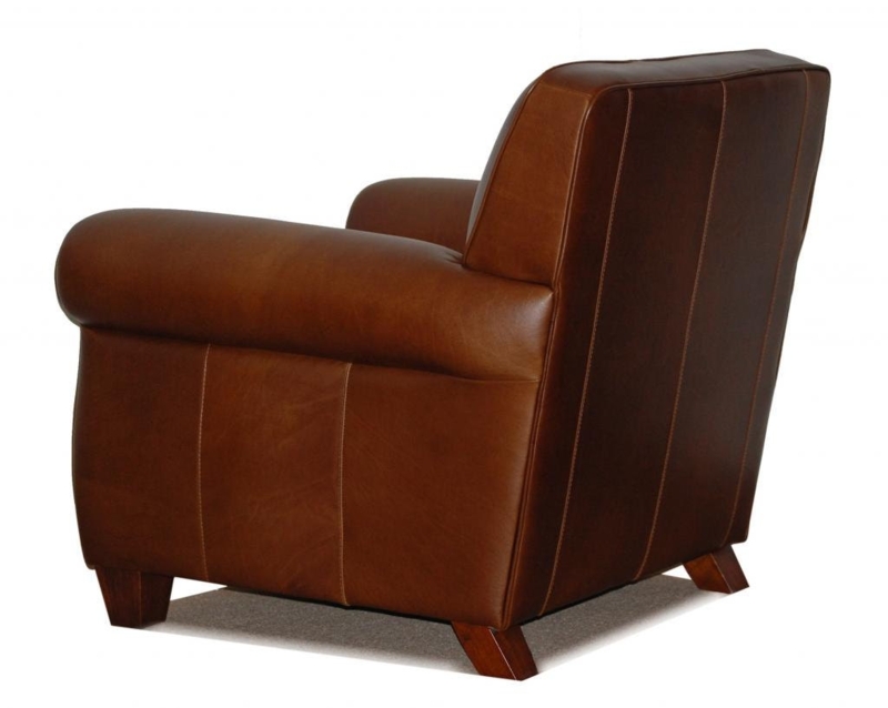 Genuine High End Leather Club Cigar Chair by AlexAlinDesigns