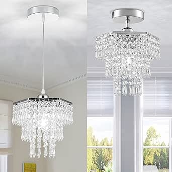 HongnuoFc Crystal Chandeliers Mini Mondern Chandelier Flush Mount ...
