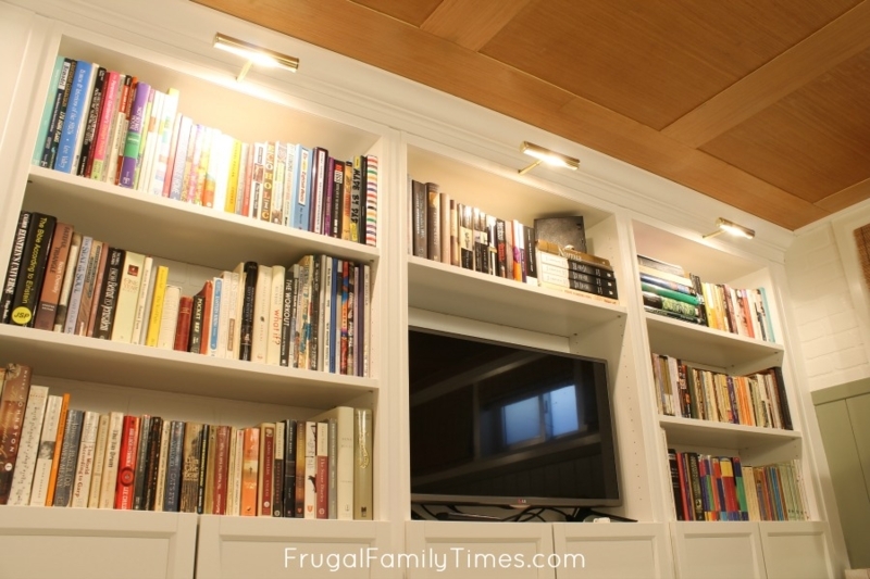 How to Add Bookcase Lighting to Any Bookshelf (without an Electrician ...