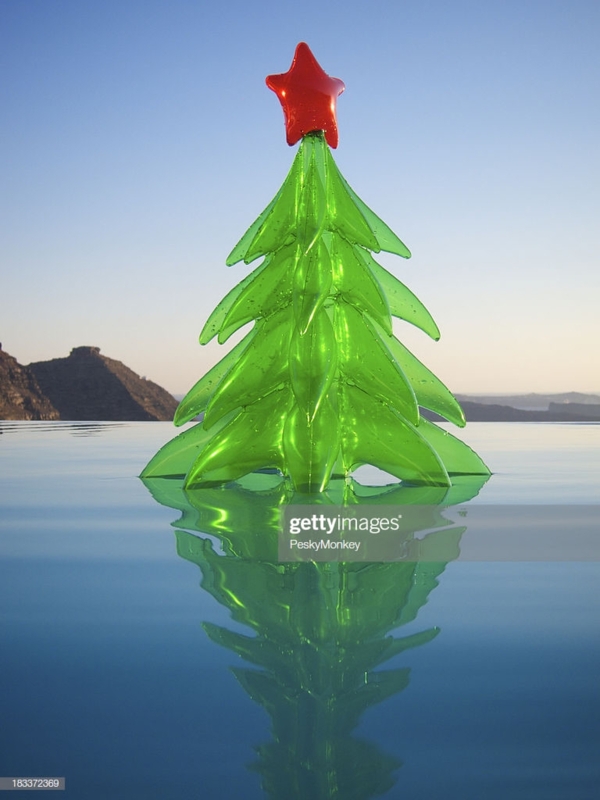 Inflatable Christmas Tree Pool Float with Star Topper