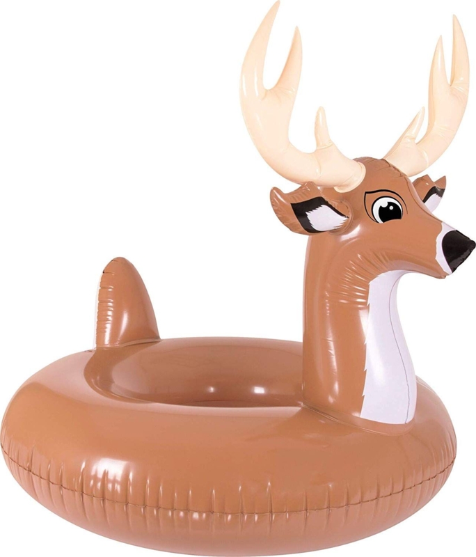 Inflatable Reindeer Pool Float for Adult Pools