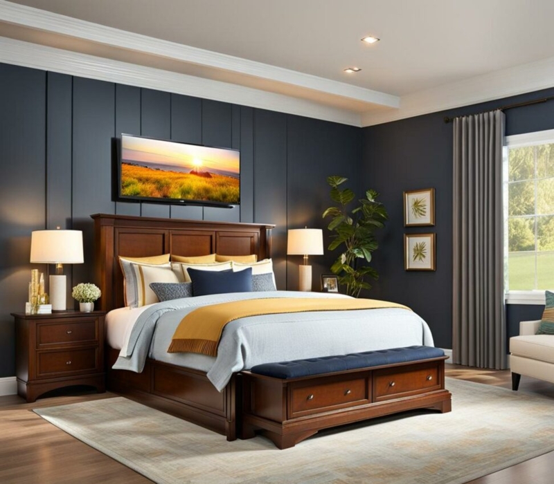 Instantly Upgrade Your Bedroom with a Footboard TV Lift - Corley Designs