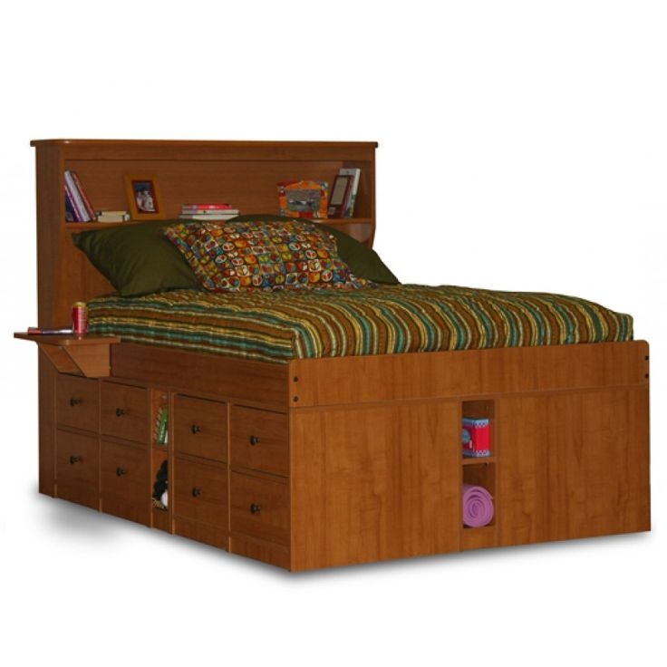 King Size Captain's Bed with Built-in Storage Drawers