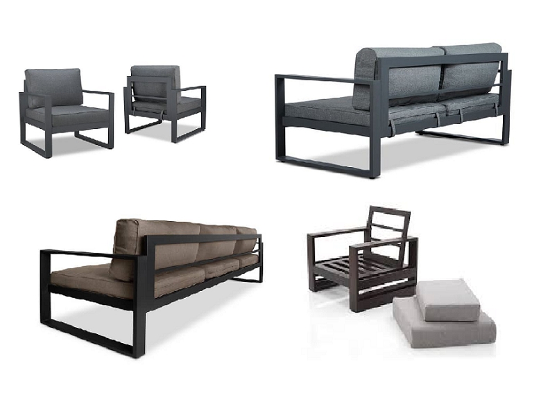 Kylie Metal Sofa Set, Metal Furniture Supplier Malaysia, Metal Sofa Sets