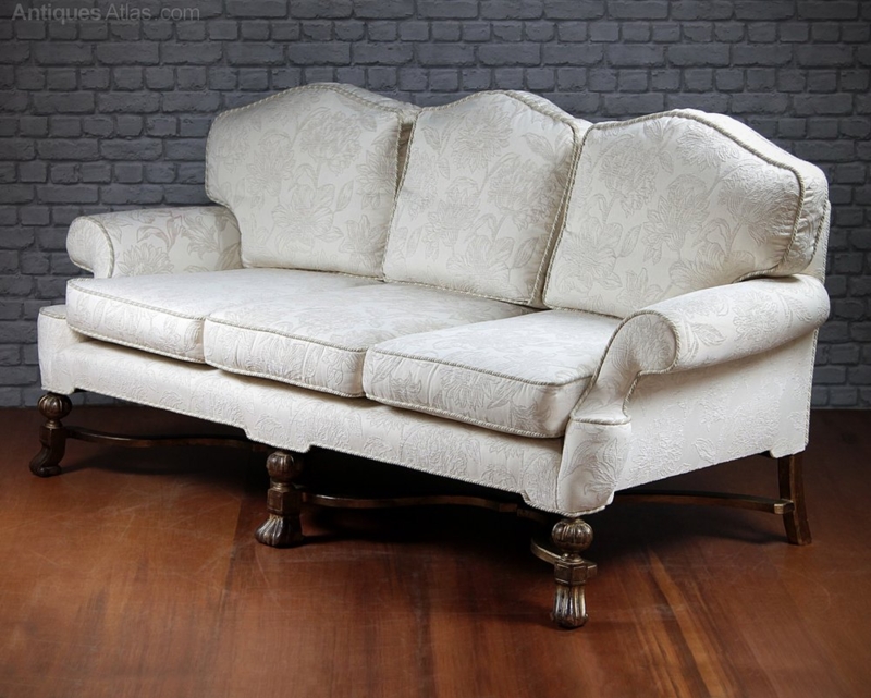 Large Queen Anne Style Sofa C.1910. - Antiques Atlas
