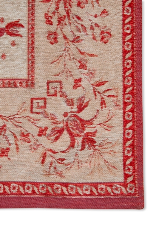 Laura Ashley Gold Malmaison Elegant Red Rug