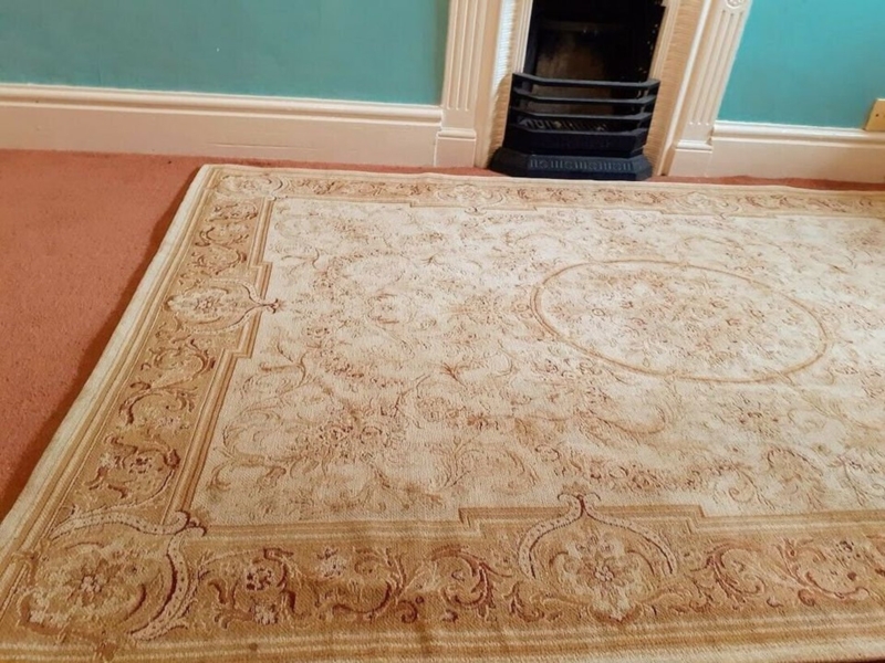 Laura Ashley Victoriana Gold Ivory Area Rug