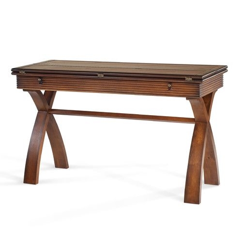 Magnussen Bali Flip Top Console Table | Wood sofa table, Sofa table ...