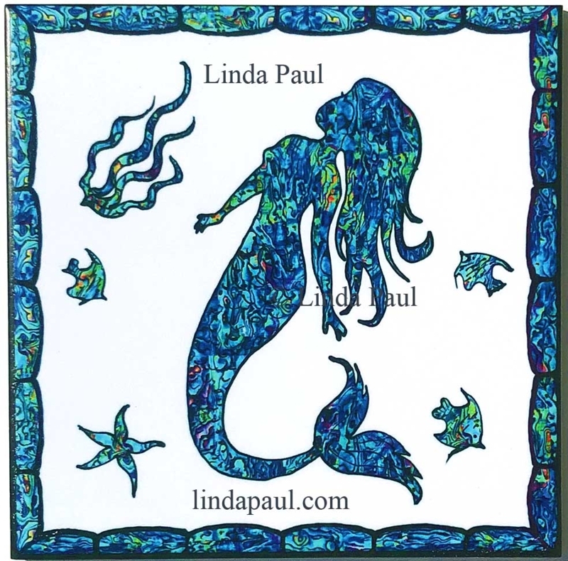 Mermaid Tile Backsplash for Kitchen or Bathroom