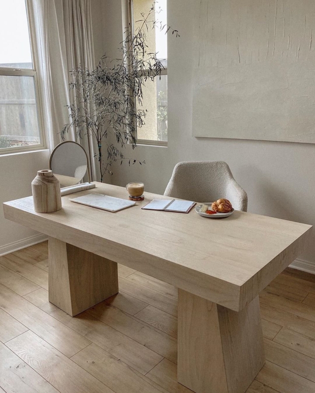 Ridge Bleached Oak Desks With Drawers