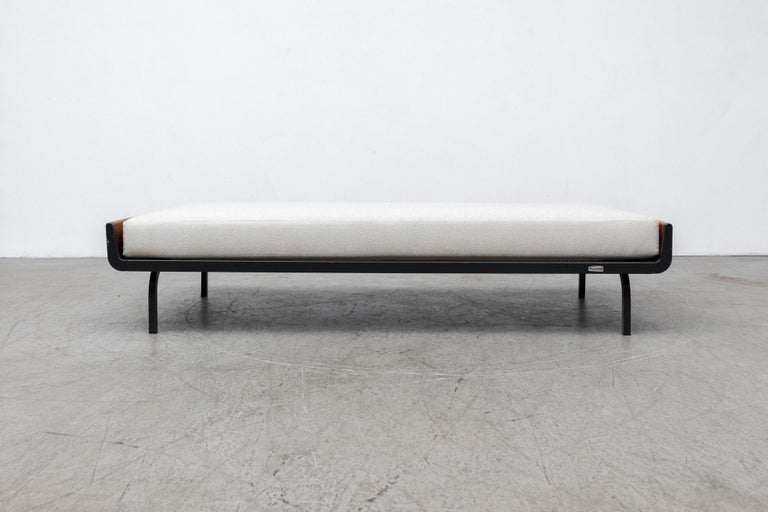 Minimalist Friso Kramer Style Narrow Day Bed with Cream Mattress