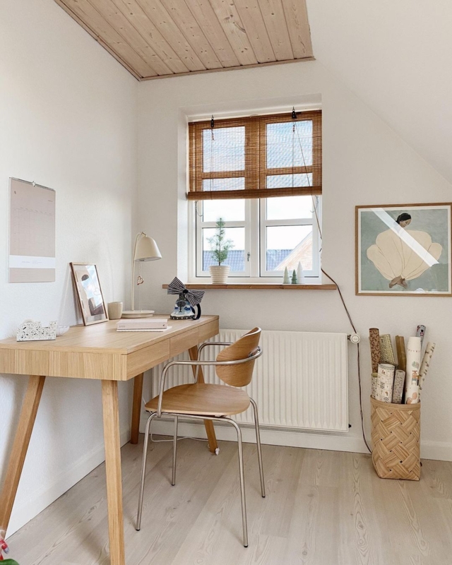 Minimalist Japandi Style Home Office Design Ideas