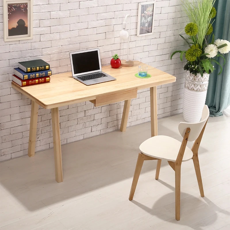 Minimalist Japanese Style Nordic Wooden Desk Setup