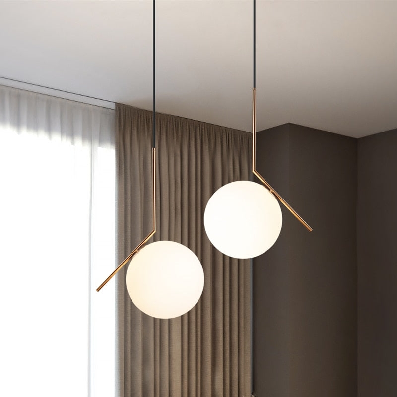 Minimalist Nordic LED Globe Pendant Lights