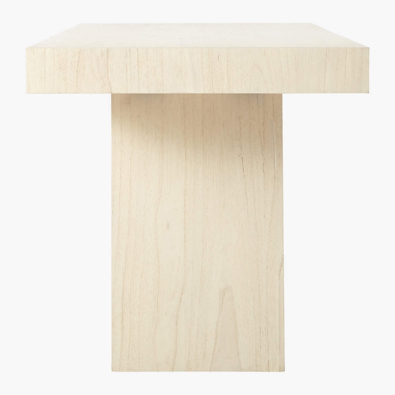 Minimalist Ridge Bleached Oak Desk with Drawer