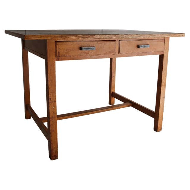 Minimalist Rustic Japanese Wooden Writing Desk