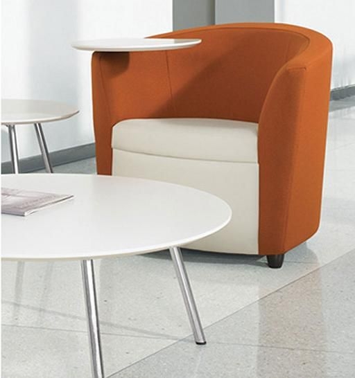 Modern Armchair with Attached Writing Tablet
