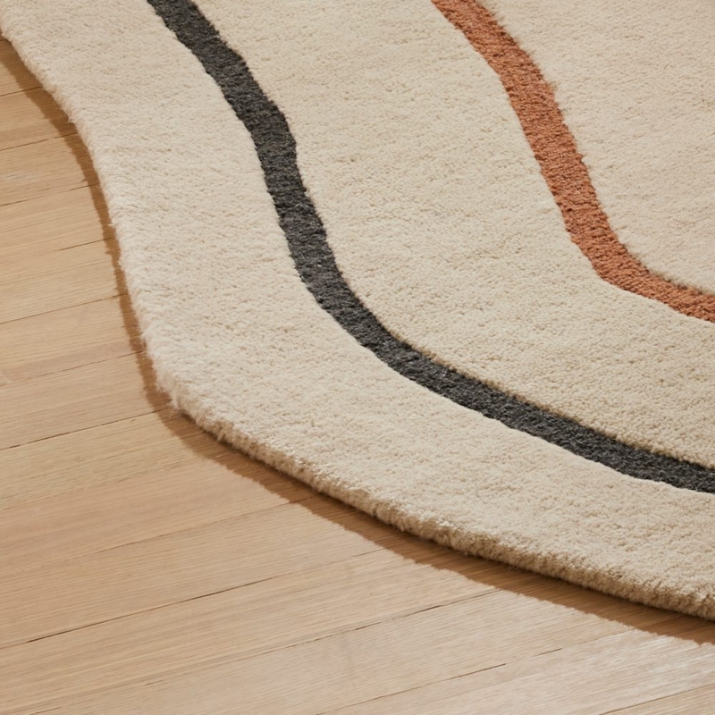 Modern Asymmetrical Abstract Design Rugs