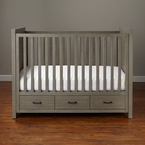 Modern Baby Crib with Built-in Storage Drawers