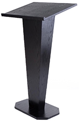 Modern Black Wooden Hostess Stand for Restaurants