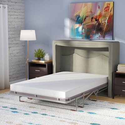 Modern Caribou Queen Murphy Bed with Mattress