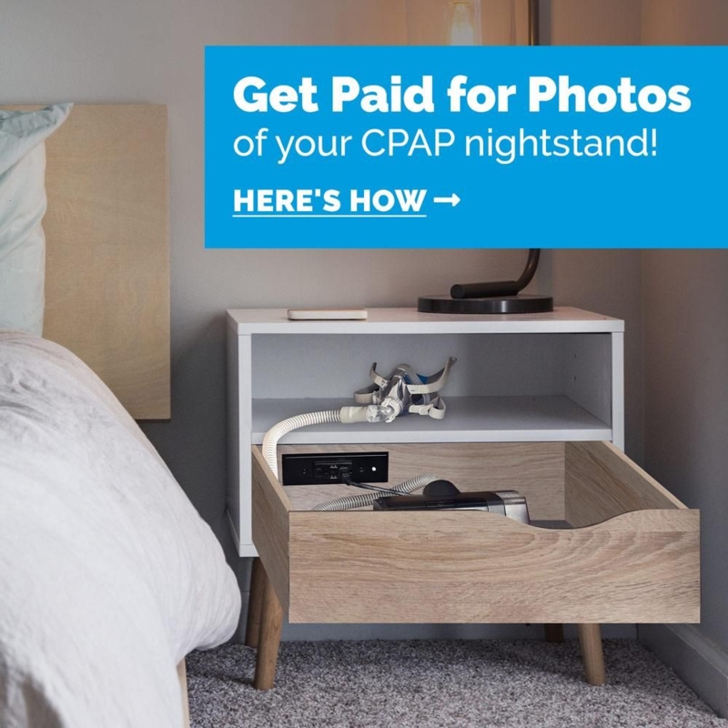 Modern CPAP Nightstand with Concealed Storage