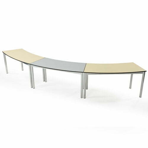 Modern Curved Modular Papirio Office Table