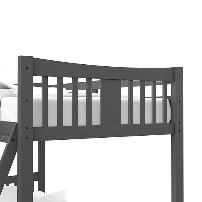 Modern Dark Gray Storkcraft Caribou Bunk Bed