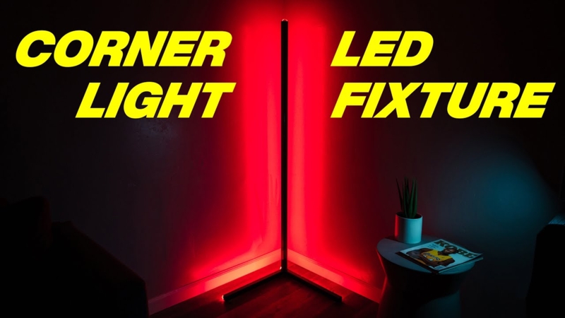 Modern DIY LED Corner Light Fixture Design