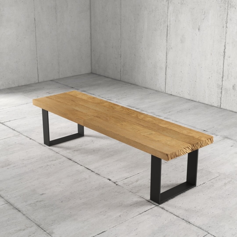 Modern Extra Long Narrow Wood Coffee Table