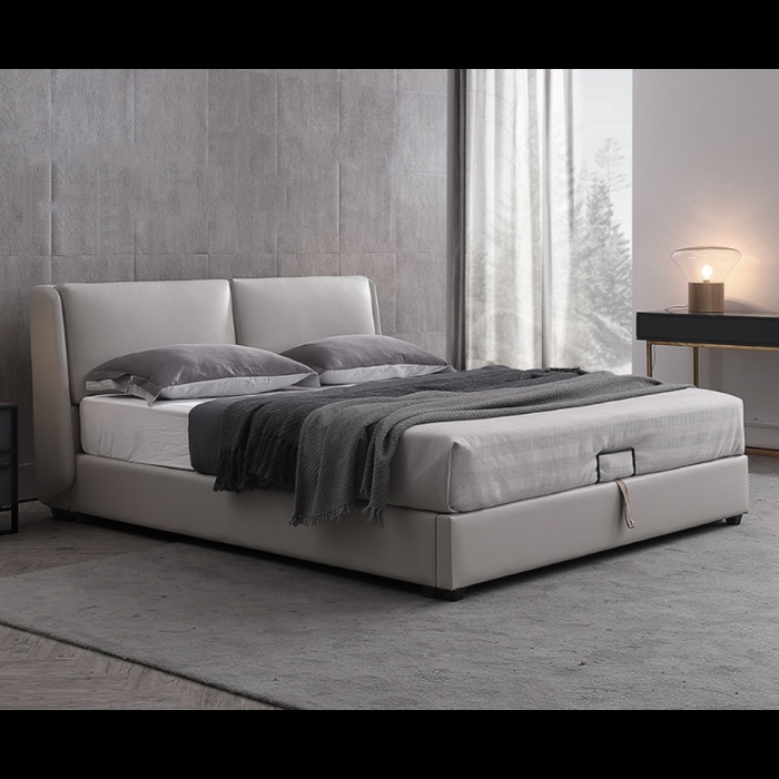 Modern Gray Upholstered Phillip Scott Bed Design