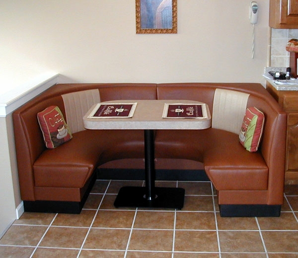 Modern Half Circle Kitchen Booth Seating Design