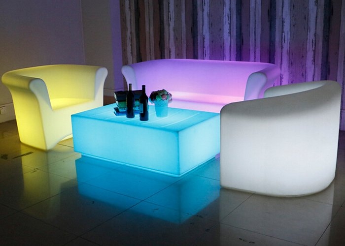 Modern LED Illuminated Living Room Furniture Set