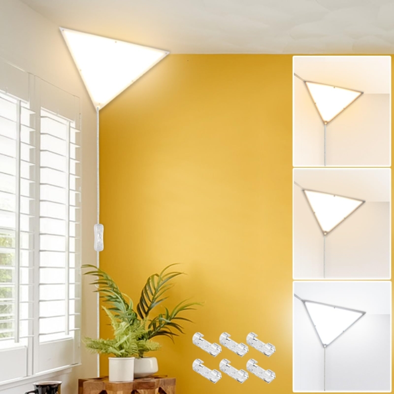 Modern LED Triangle Corner Light for Living Room