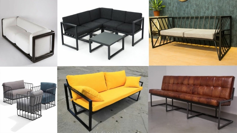 Modern Metal Frame Sofas for Contemporary Living Rooms