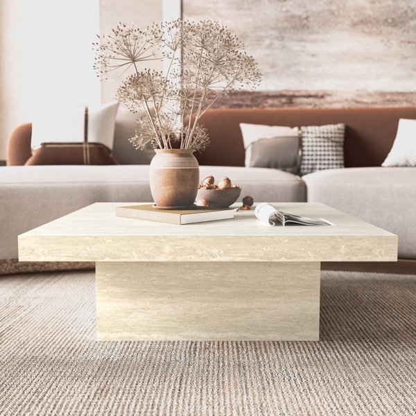 Modern Minimalist Natural Stone Coffee Table