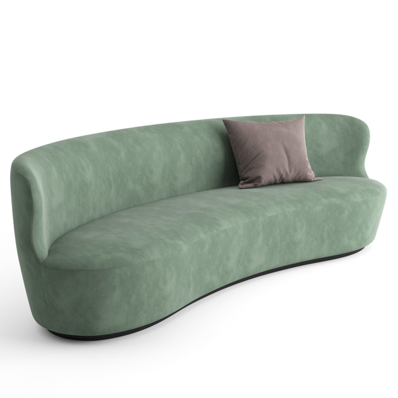 Modern Oval Green Stay Sofa by GUBI