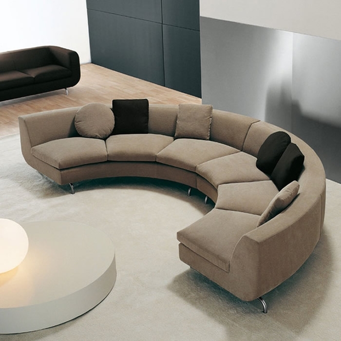 Modern Oval Sectional Sofas for Contemporary Living Rooms