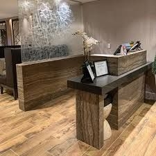 Modern Rustic Restaurant Hostess Stand Design 2024