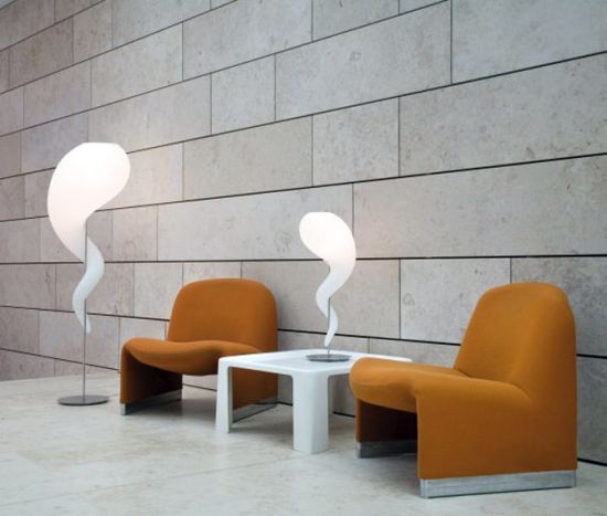 Modern Sculptural Corner Lamps with Cozy Seating