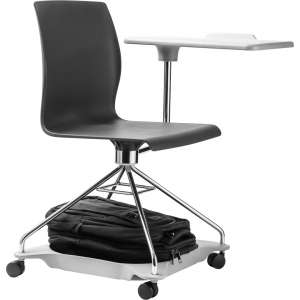 Modern Student Chair Desk with Rolling Base