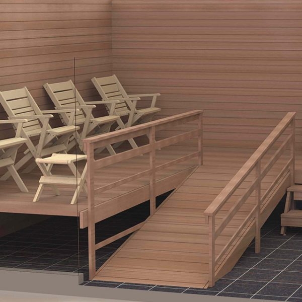 Modern Wooden Sauna Chairs and Loungers Design
