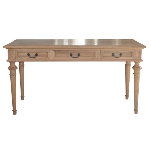 Natural Wood Phillip Scott Desk with Drawers