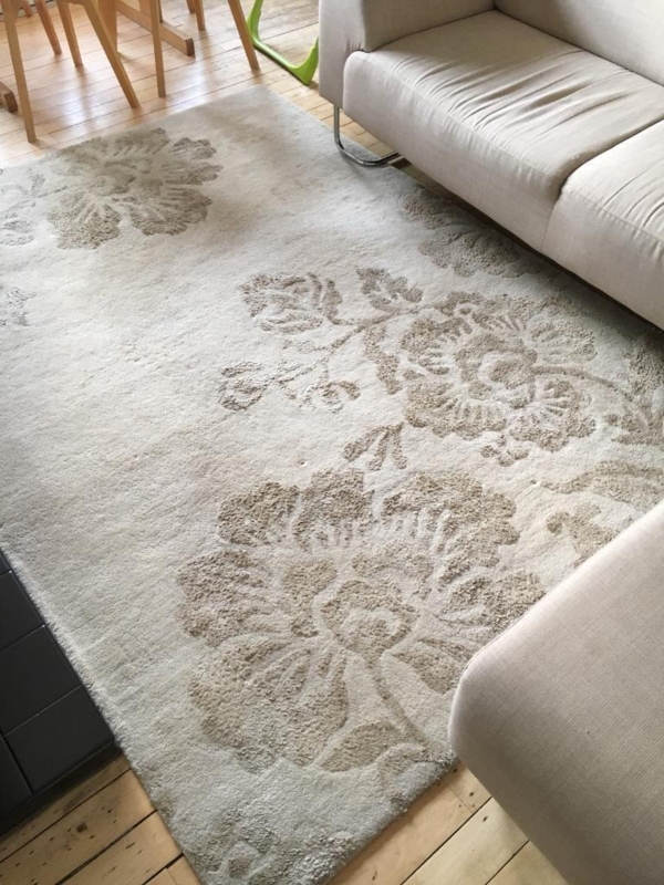 Neutral Floral Laura Ashley Claverton Rug Design