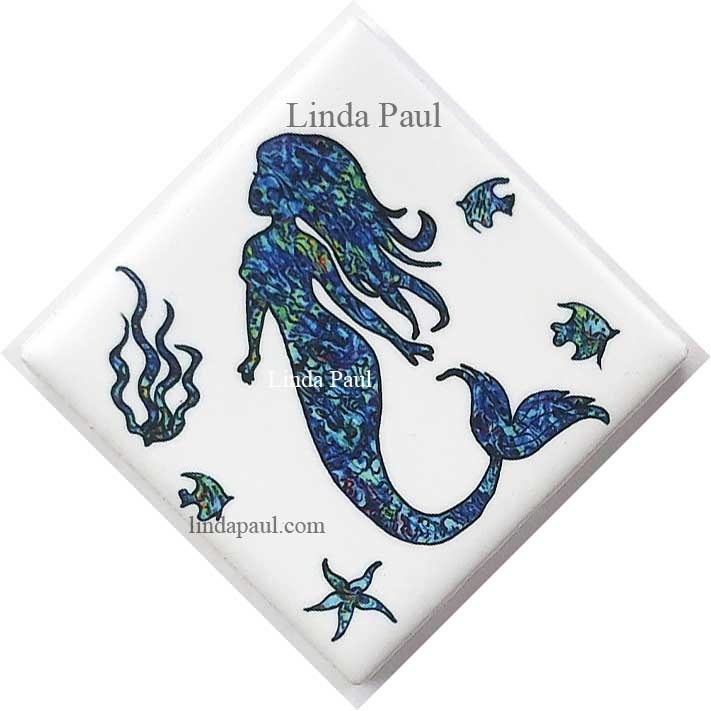 Ocean-Inspired Mermaid Backsplash Tile Accents