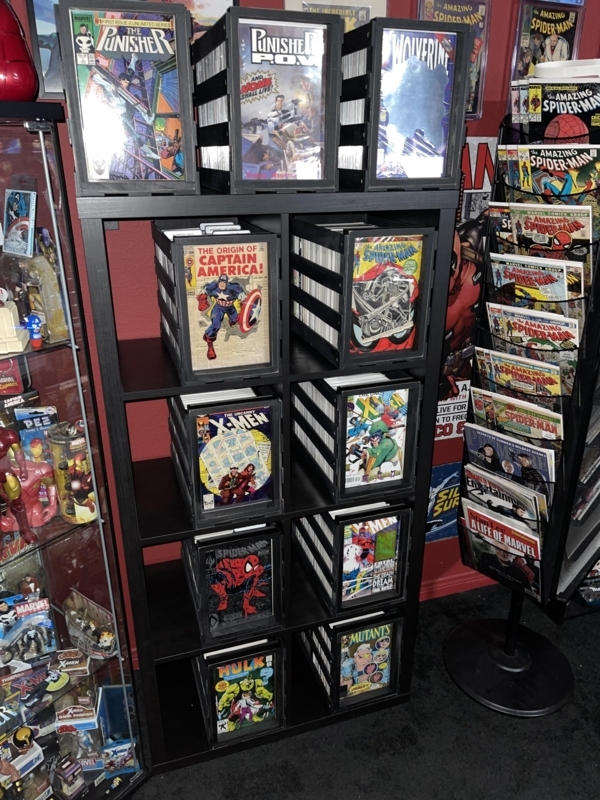 Organized Comic Book Display Shelf Ideas